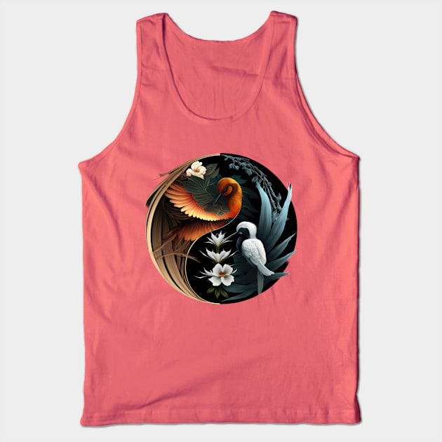 Birds of Paradise Tank Top by aicharactersart